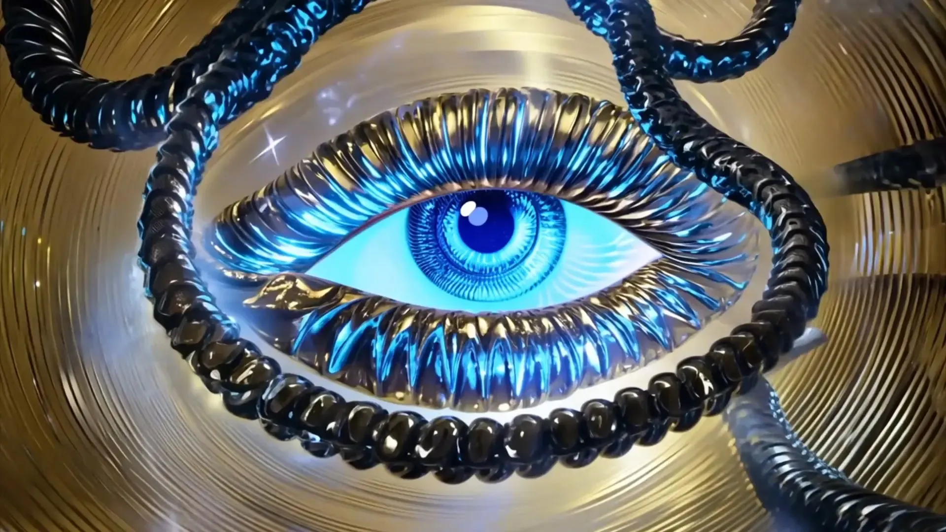 Futuristic Eye Background for Logo Animation